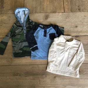 Boys long sleeve shirt bundle 6 months